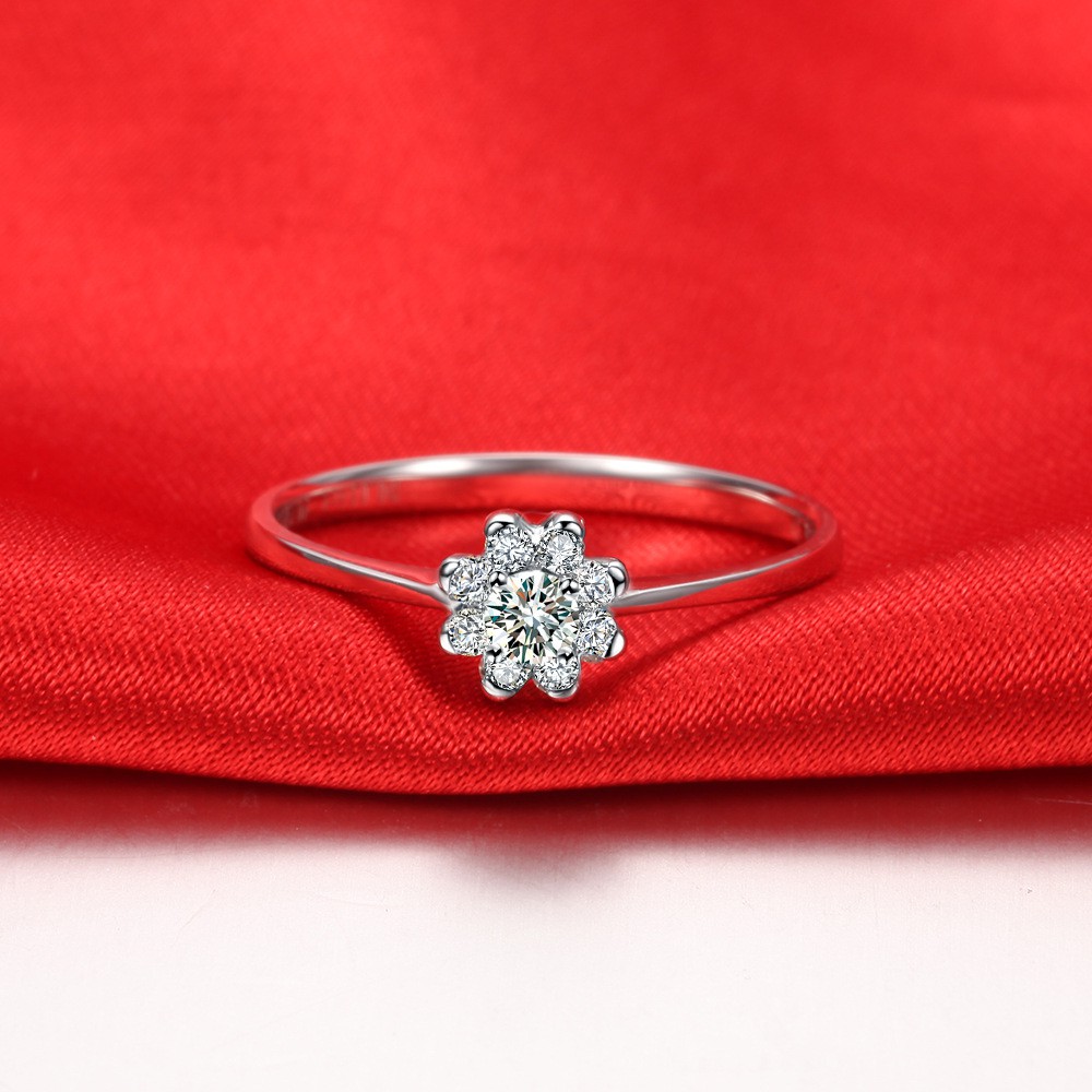 Cincin Perak Wanita Pria Couple Asli S 925 Lapis Rhodium Cocok Kawin Nikah tunangan hadiah RS023