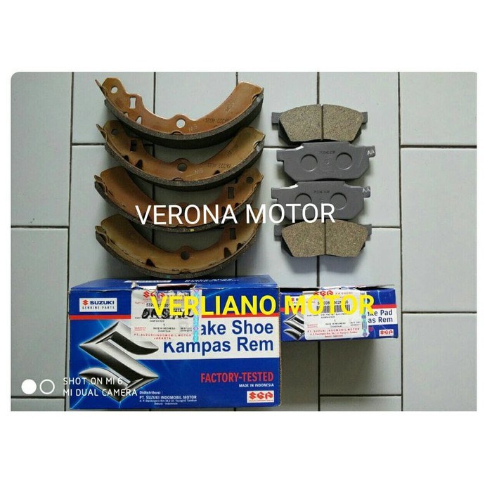 Kampas Rem Depan Dan Belakang Carry 1.0 ASLI SGP