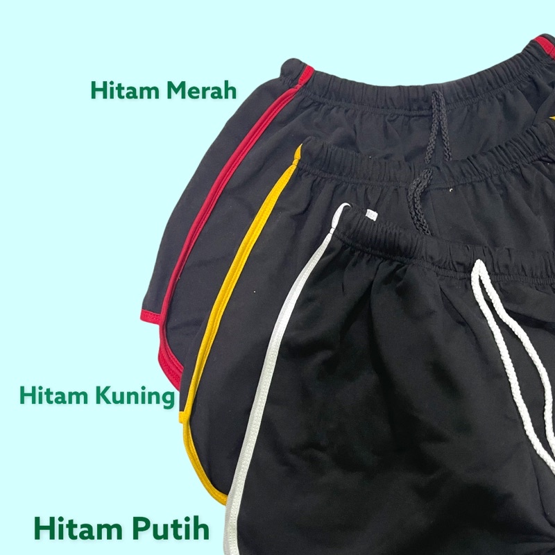 Realpict !! Celana Pendek Hotpant Katun Premium Tebal