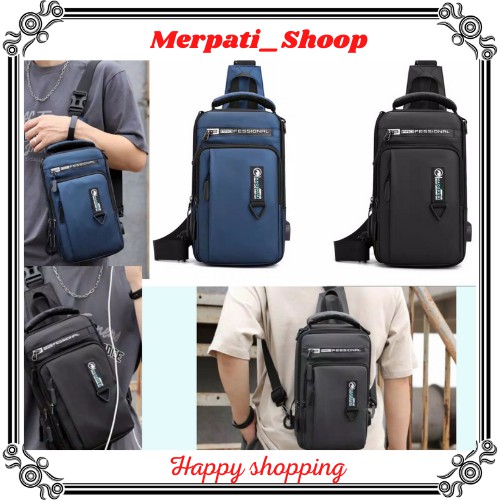 TAS SELEMPANG PRIA MULTIFUNGSI 4 KANTONG