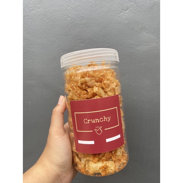 

keripik pangsit Crunchy gurih ukuran 1000ml