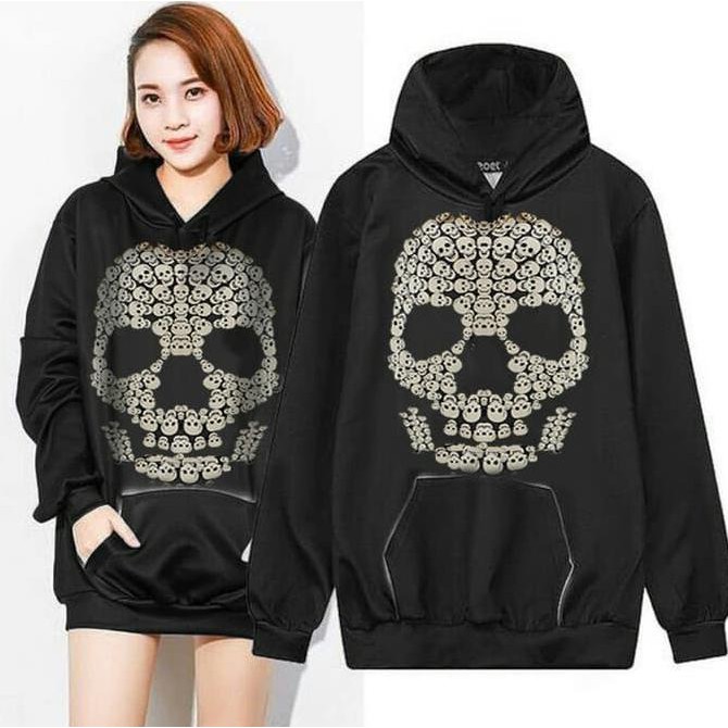 Sweater Long Skull R66 Termurah