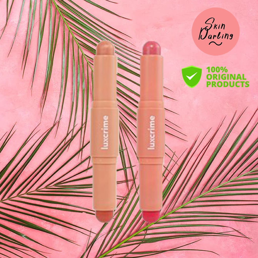 Jual LUXCRIME Duo Lipcare Lipscrub & Lipbalm Strawberry Glaze/Peach