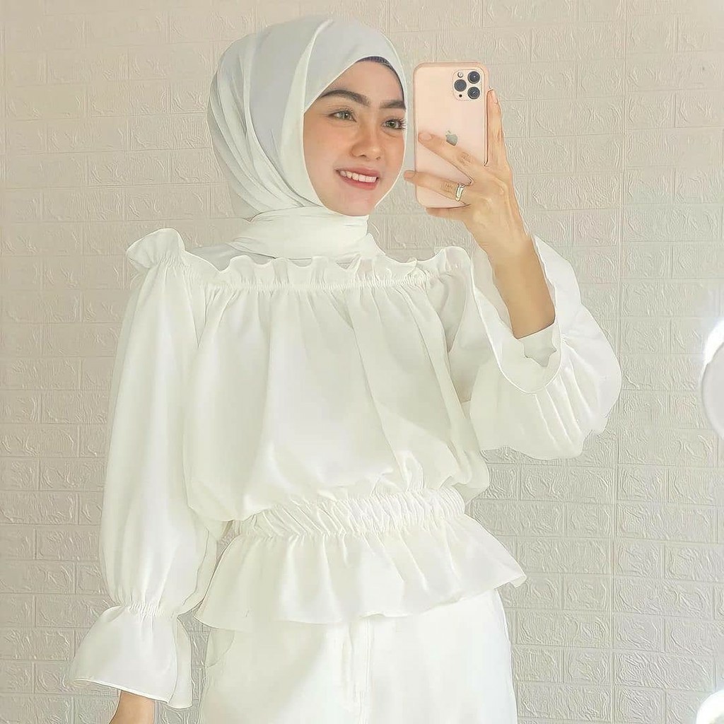 Gaga Blouse l Top Atasan Remaja Korean Style Fashion Muslim Pakaian Wanita