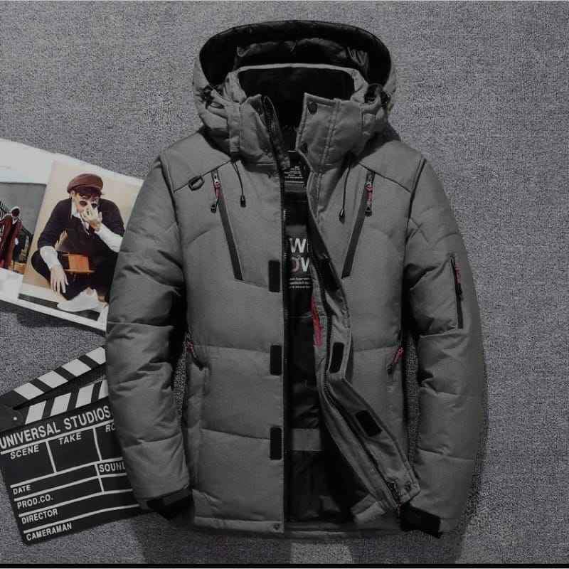 Jaket Anti Air Tebal Pria wanita Waterproof Windproof Winter Outdoor Puffer Tebal Musim Dingin Outdo