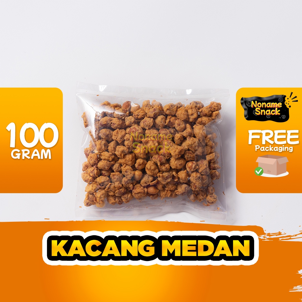 NoName Snack - Kacang Medan Cemilan Grosir 100Gr - Tanpa Label