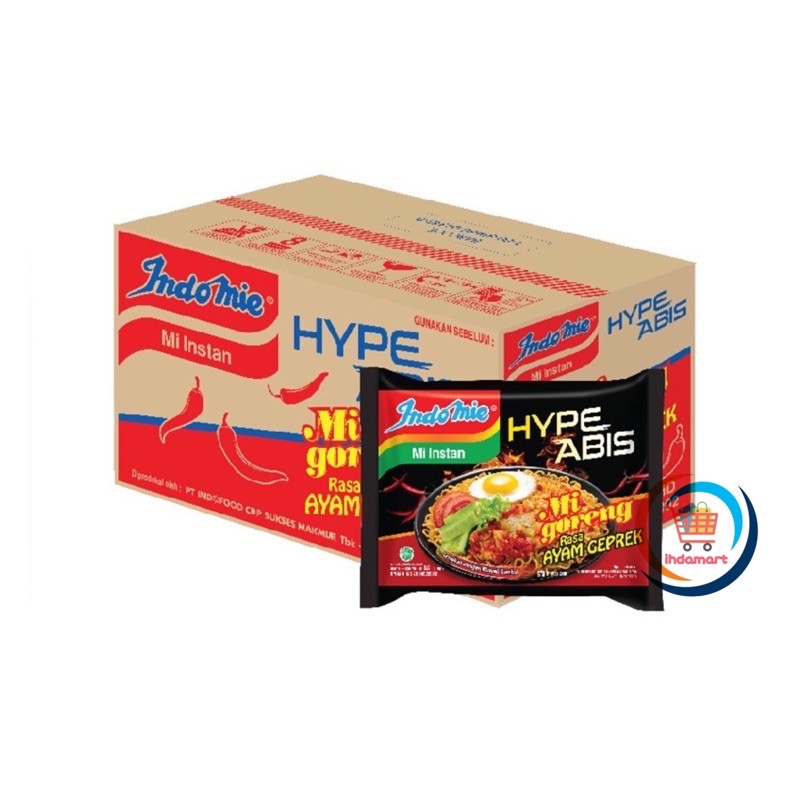 Indomie HypeAbis Rasa Ayam Geprek 1 Dus 85 gr Isi 40 pcs