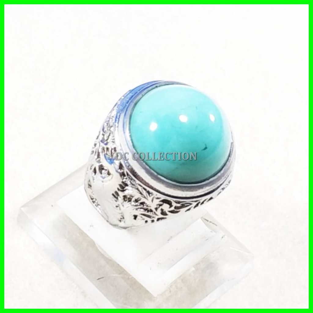 CINCIN BATU AKIK NATURAL CHRYSOPRASE CHALCEDONY GARUT MUMBUL INCLUDE MEMO RING PERAK HANDMADE