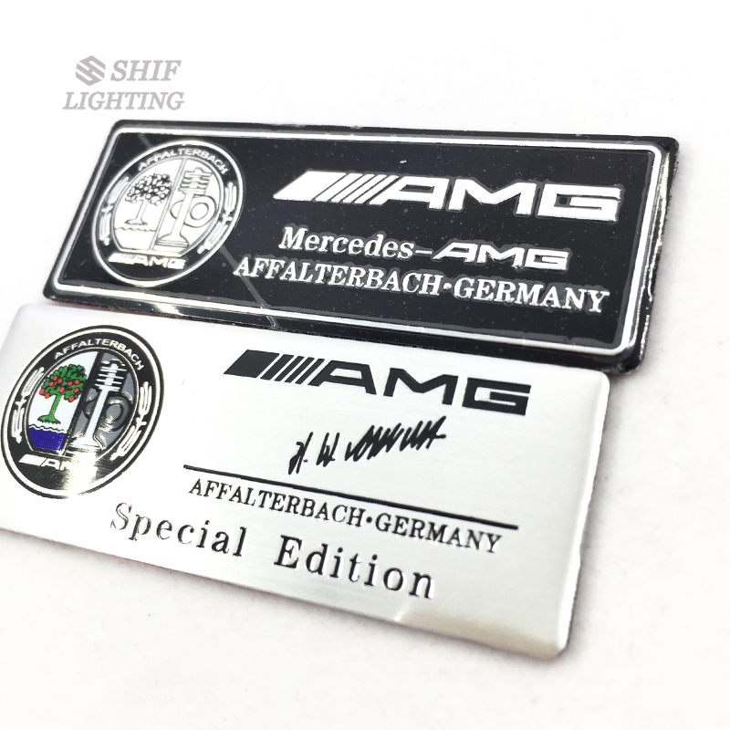 1Pc Stiker Emblem Logo Apple Bahan Aluminium untuk Mobil Mercedes