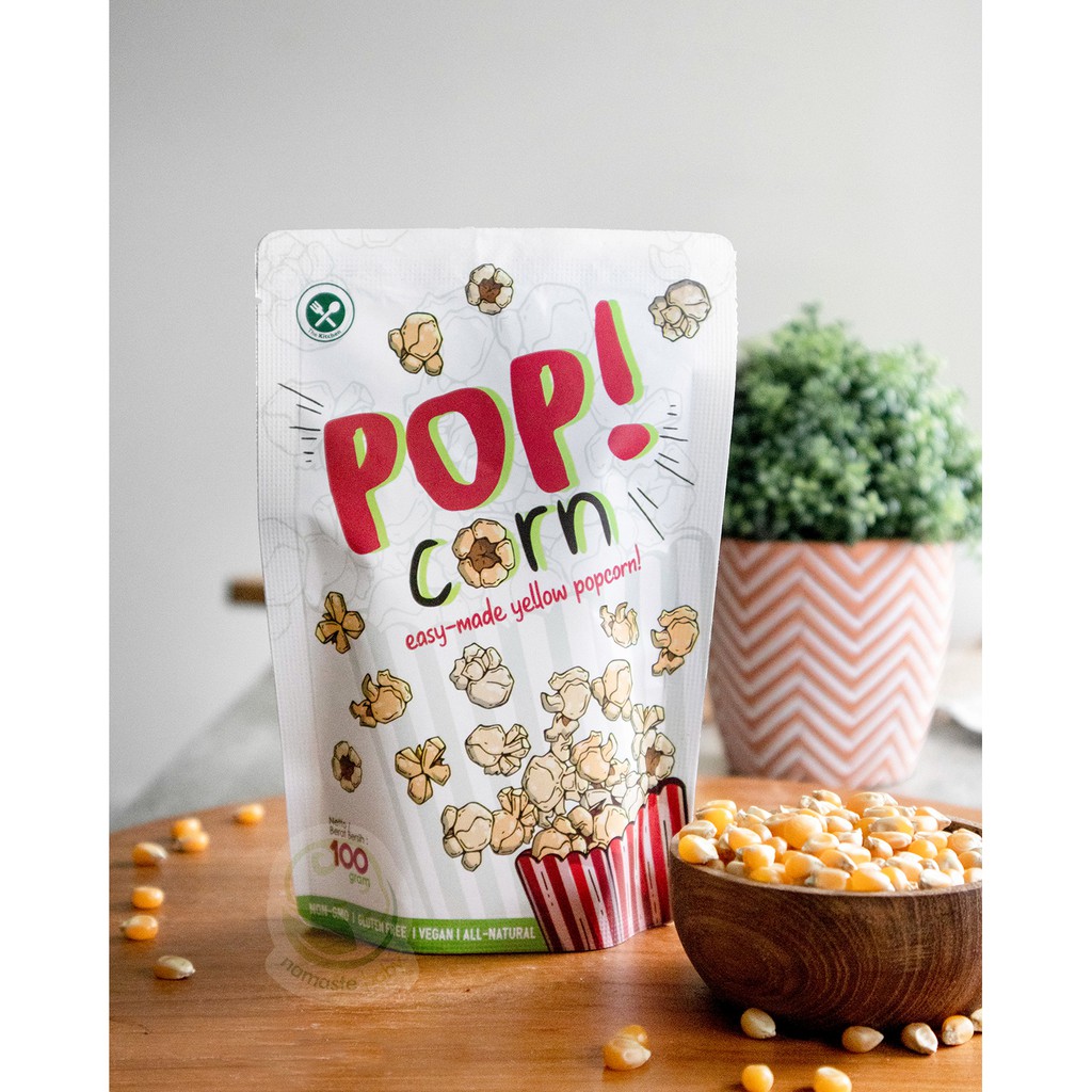 

POP CORN - EASY MADE NON GMO YELLOW POPCORN 100GR