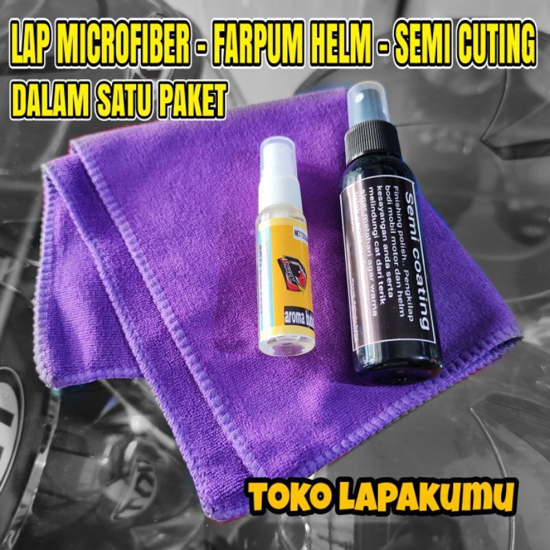 Paket Farpum helm dan pembersih Helm Peng kilap Helm + Handuk Murah Kualitas Mewah