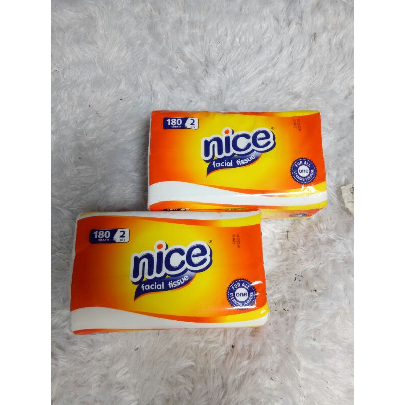 Tisu NICE facial tissue 180 sheet 2 ply