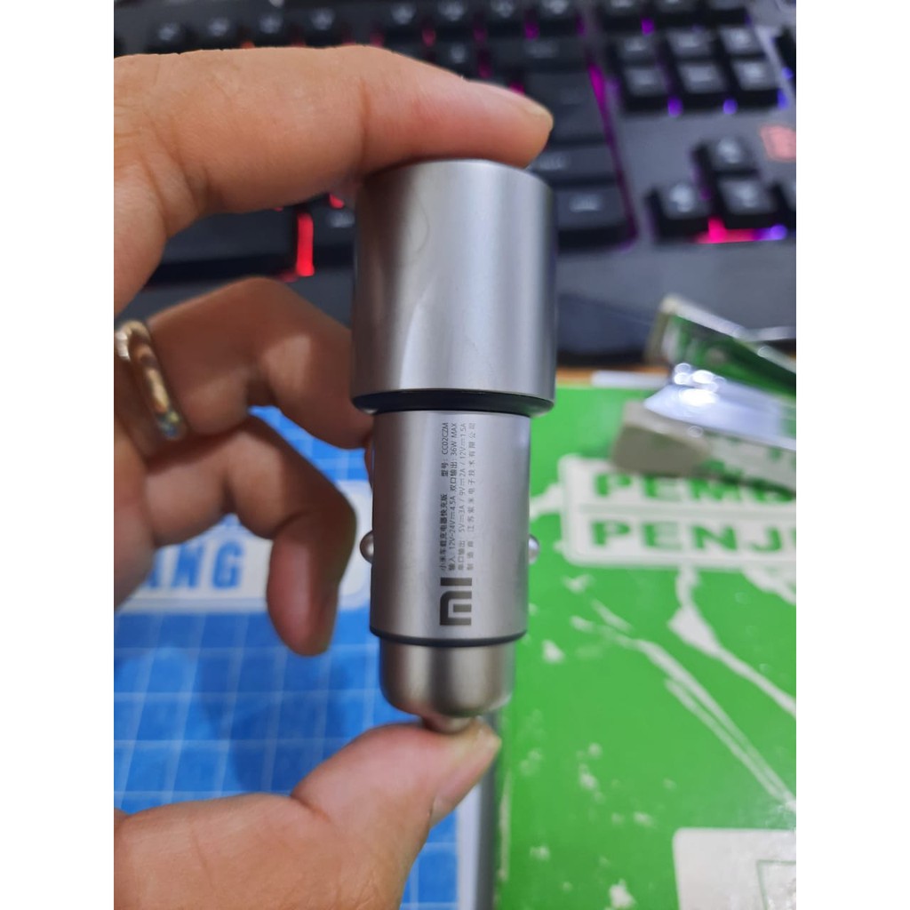 Xiaomi Dual USB Metal Car Charger Original Fast QC 3.0 original100%asli