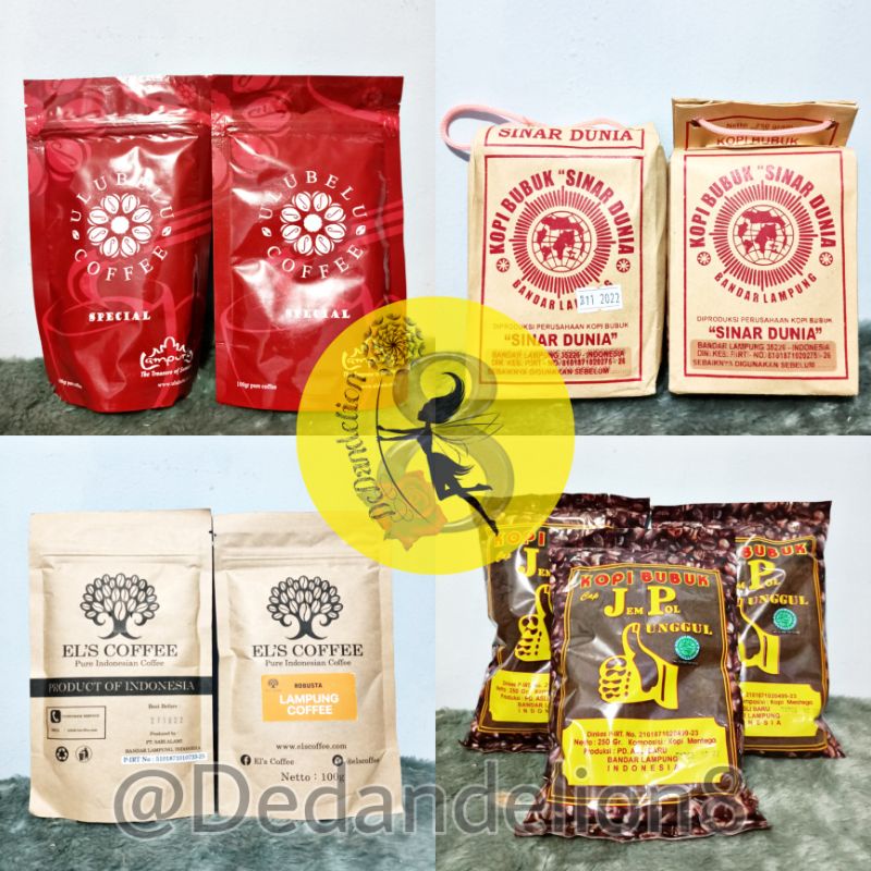 ANEKA KOPI BUBUK / KOPI LAMPUNG 100% ASLI ORIGINAL READY STOCK [SURABAYA]