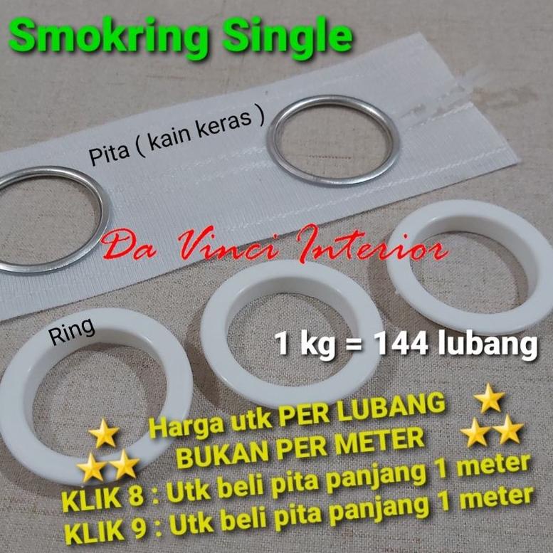 Smoke ring Harga PER LUBANG gorden Smoke Ring accecories gorden