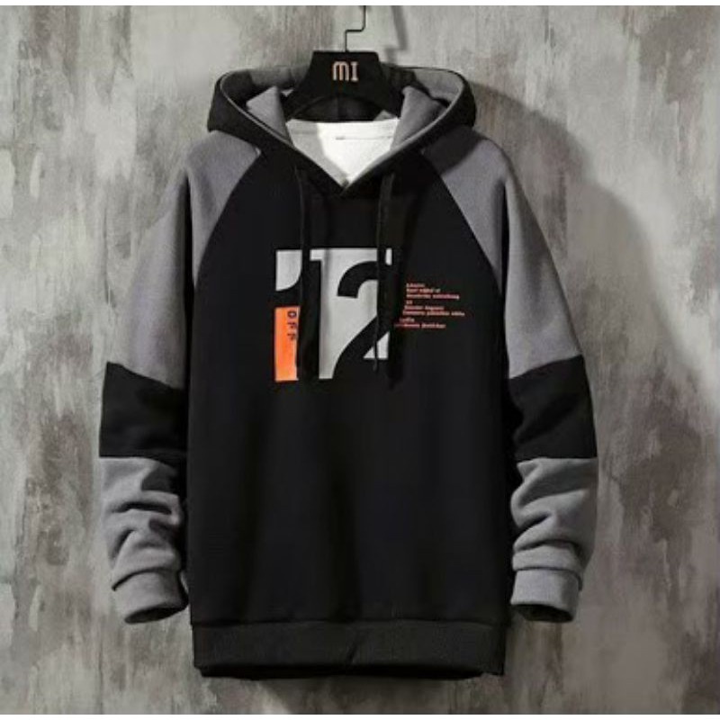 HOODIE Pria ESOBOY Original sweater distro //suiter // switer // jaket gunung Jumper-OFF HITAM
