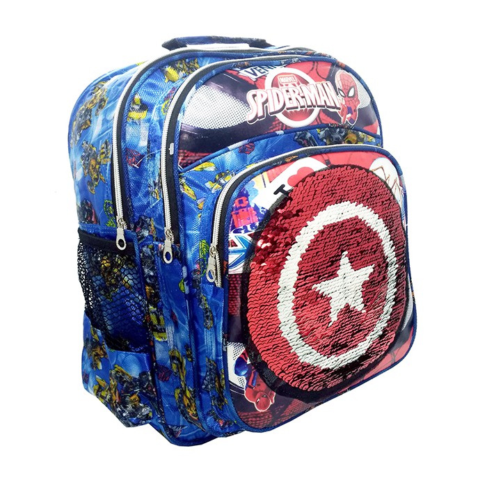 Tas Anak Ransel SEQUIN SPIDERMAN - Tas Anak Ransel SD usap