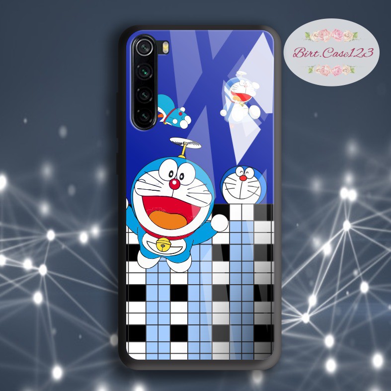 back case glass doraemon Oppo A3s A1k A5 A9 2020 A7 F9 A5s A31 A52 A53 A92 A37 A57 A59 A71 BC5092