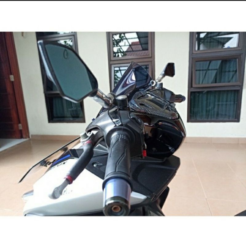 windshield yamaha aerox visor aerox flyscreen aerox winshield aerox connected 2021 tebal 3mm