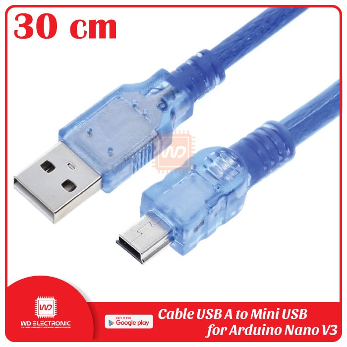 KABEL ARDUINO NANO 30CM USB A TO MINI USB