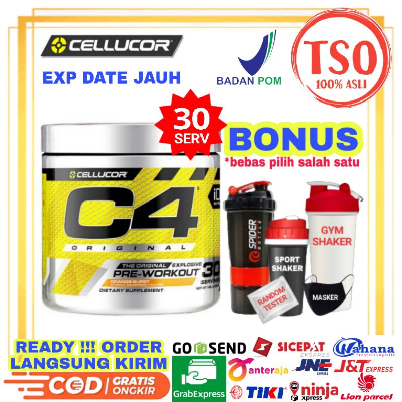 Cellucor C4 Original 30 Serv 30serv C 4 Ori 30 serving Pre-Workout C.4 30 servings C4 Pre Workout Su