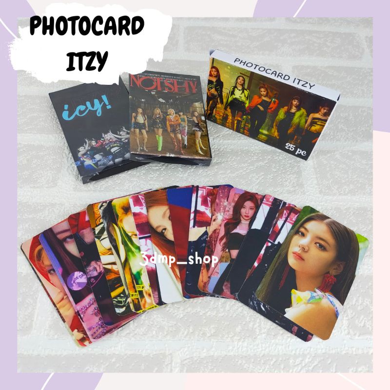 [25 lembar] Photocard Lomo Photo card Lomocard ITZY Cheshire Blah blah blah NOT SHY NOTSHY Checkmate sneaker voltage Guess Who In the morning crazy in love