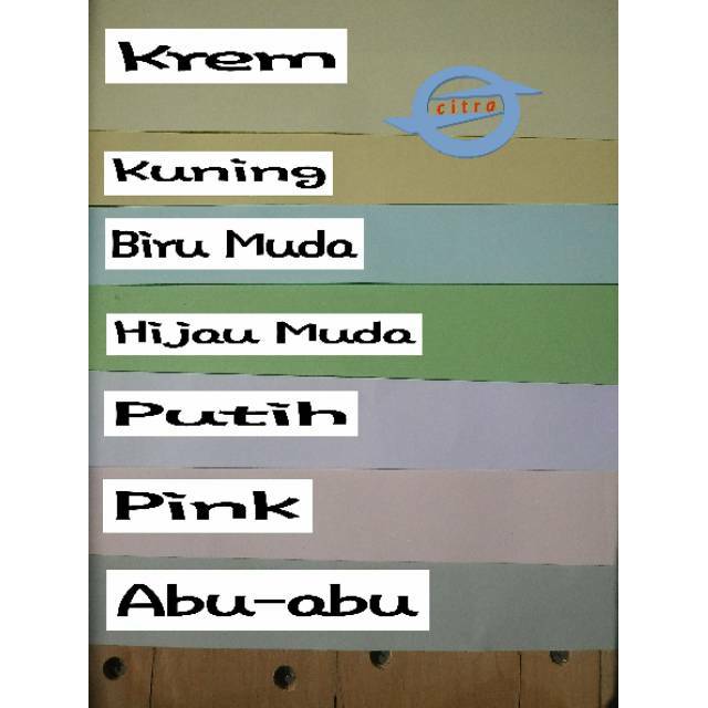 

Kertas concorde Tipis (90 gram) A4 minimal order 20 lbr