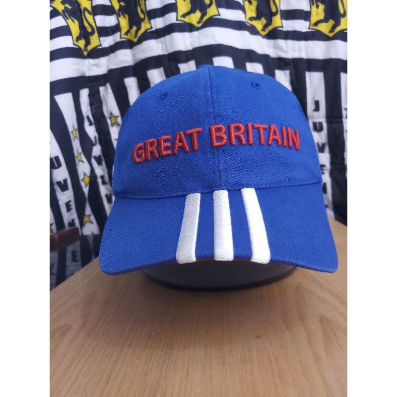 Topi team great britain second Adidas original with tag, ada barcode