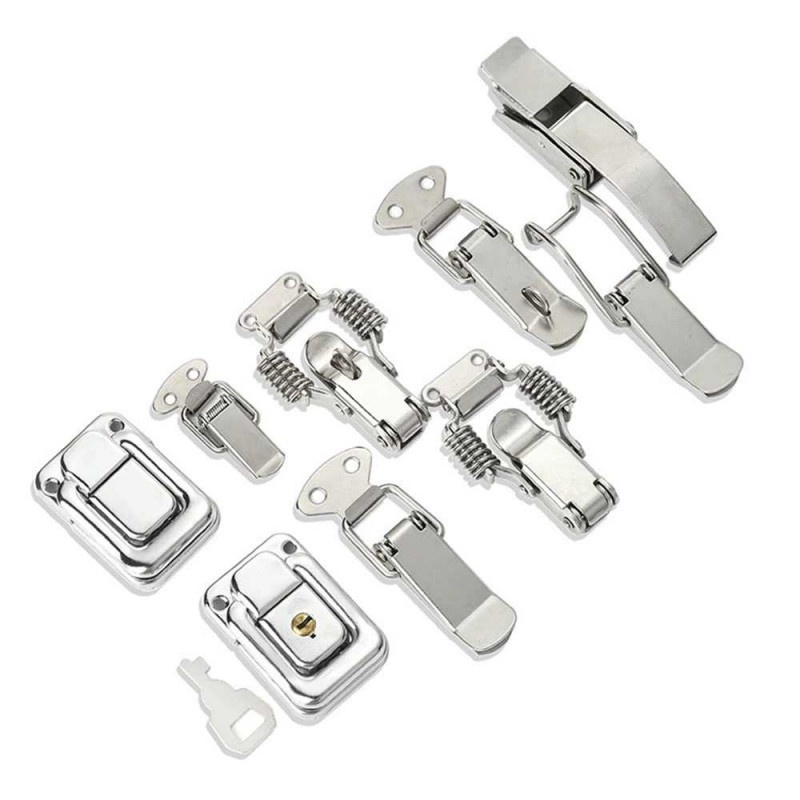 Kancing Engsel Kunci DIY Spring Loaded Toggle Latch Catch Hasp