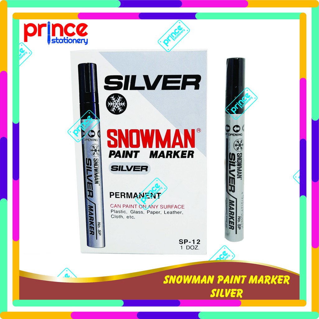 

SPIDOL SNOWMAN PAINT MARKER SILVER
