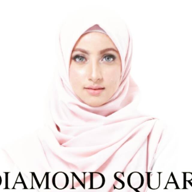 Segi empat diamond georgette