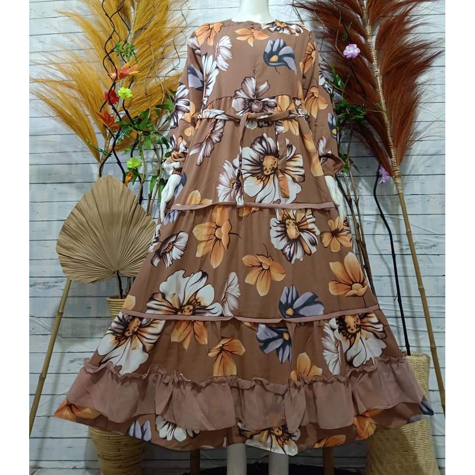 LANGSUNG KIRIM gamis bangkok susun pelit / gamis bangkok monalisa
