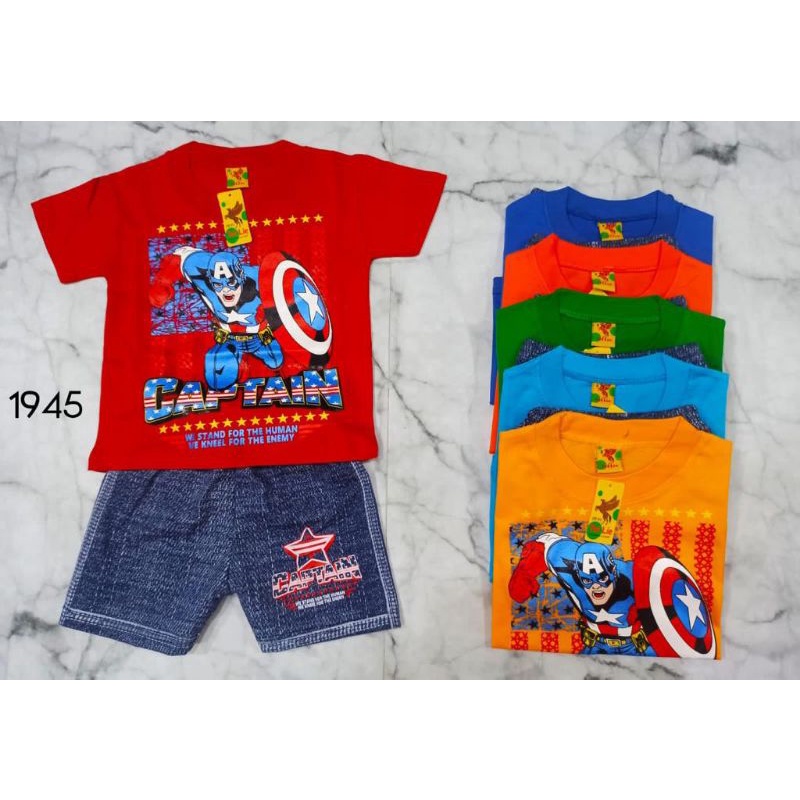 SETELAN BAJU ANAK AVANGERS