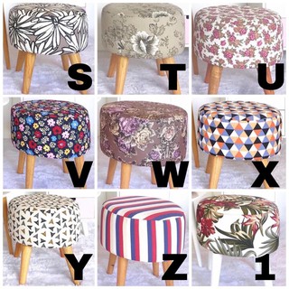 STOOL SOFA BULAT  MOTIF  MINIMALIS KURSI  KECIL DUDUKAN READY 