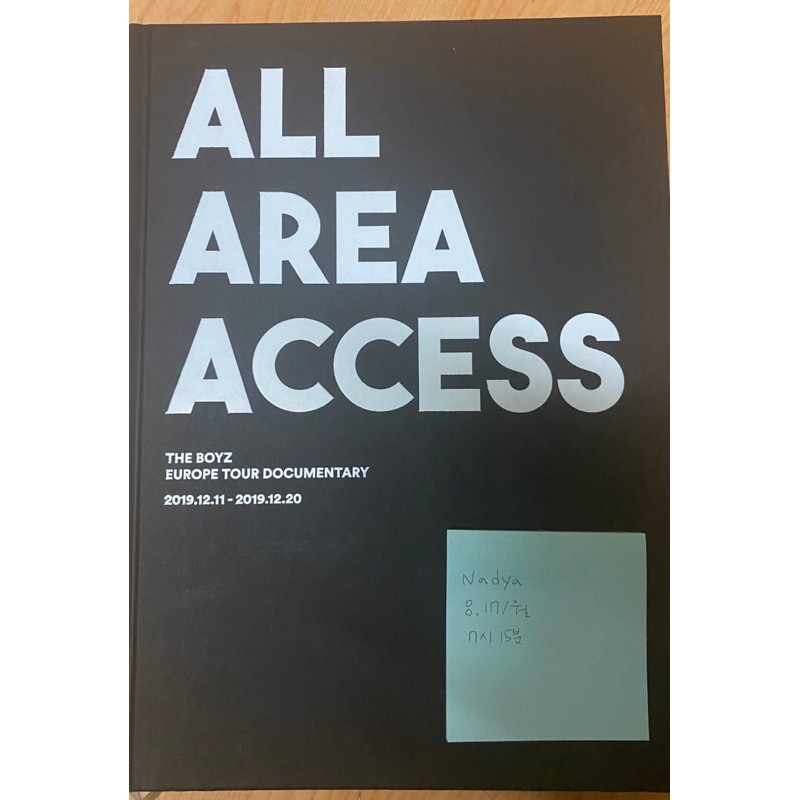 photobook the boyz all area access (aaa)