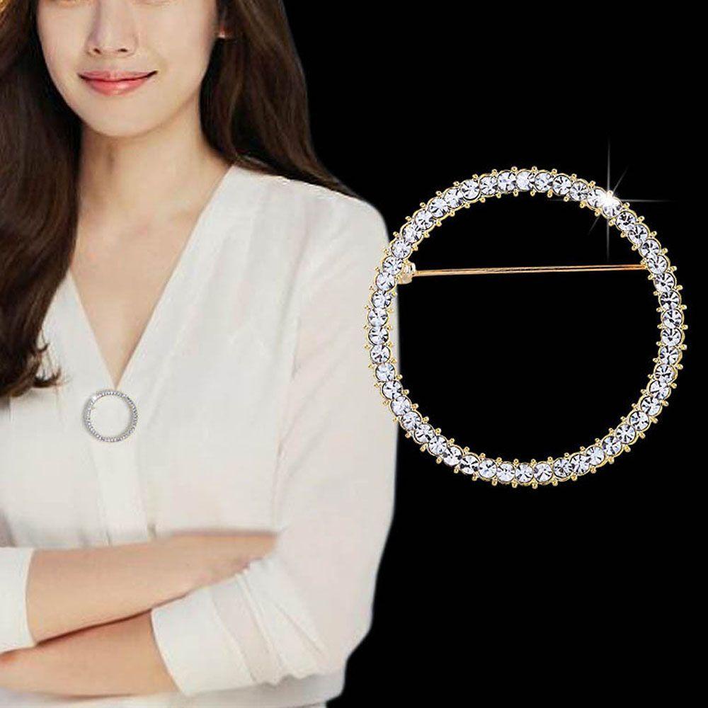 Nickolas1 Bros Pin Baju Pengantin Cardigan Tali Tetap Lingkaran Bulat Bahan Alloy Warna Silver Untuk Perhiasan Wanita Pria