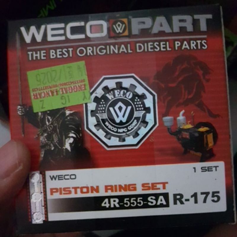 Piston ring set R175