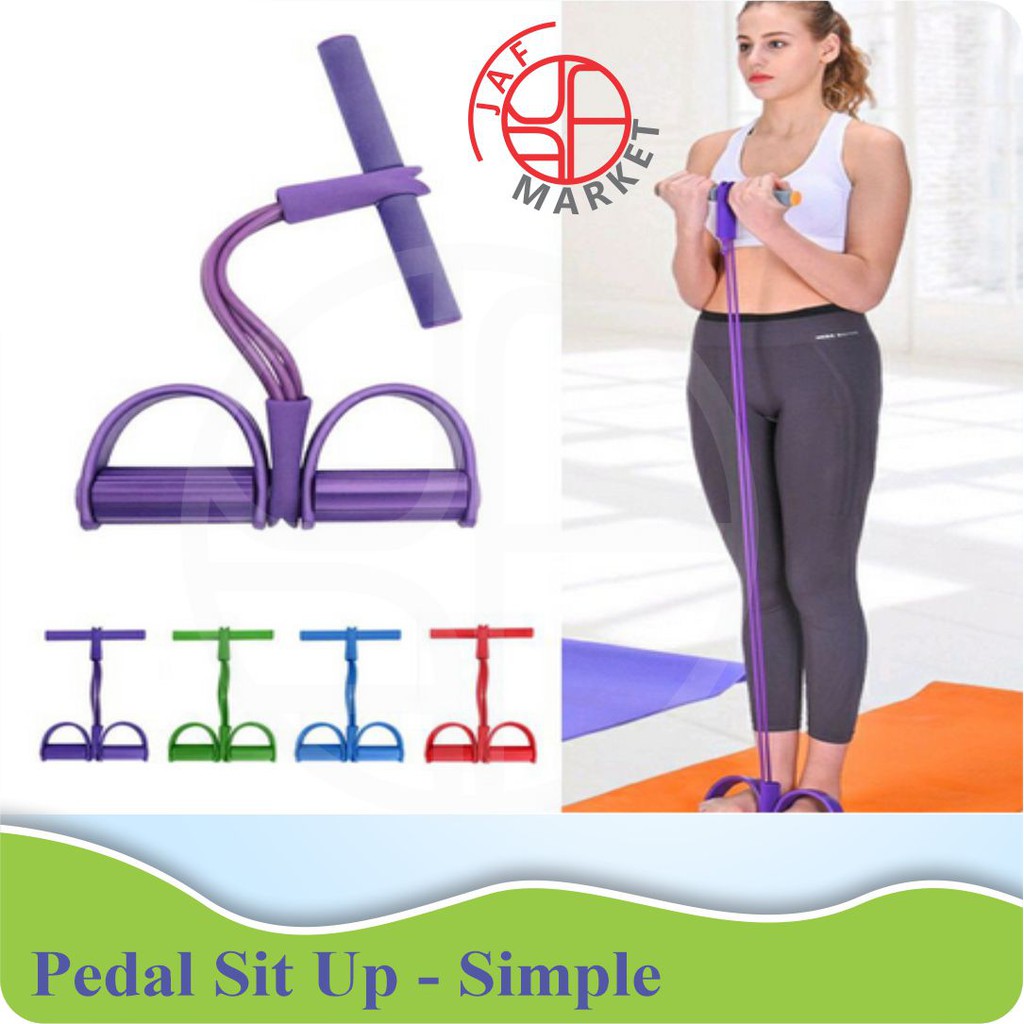 Pedal sit-up/Resistence bands pull ropp expander elastis