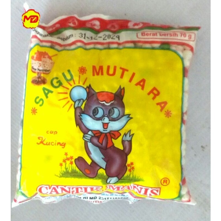 

Sagu Mutiara / Monte Cap Kucing Cantik Manis 70 gram