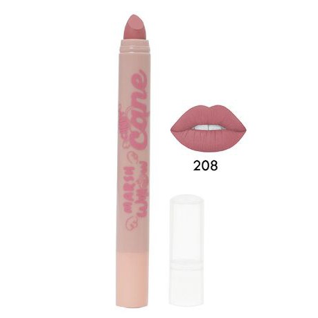 Marshwillow Candy Cane Matte Lip Crayon Nude Ver 208 by Natasha Wilona, Lipstik