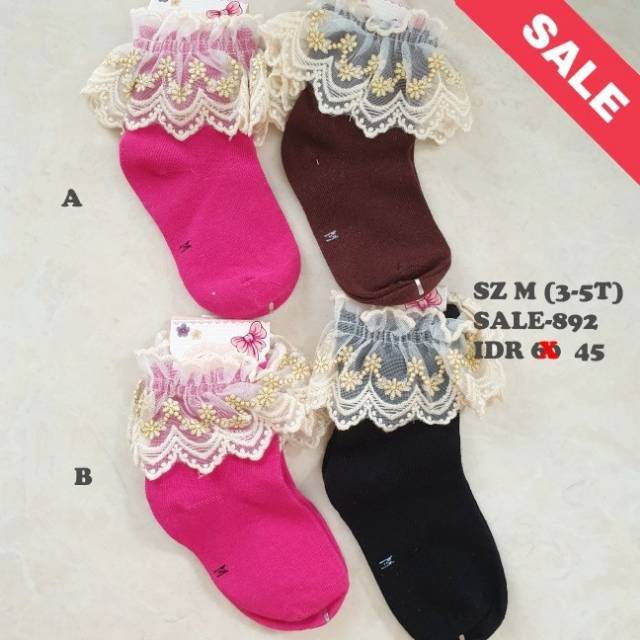 SALE Kaos Kaki Anak Renda (kode: 892)