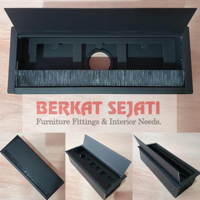 Box Steker Stop Kontak Colokan Listrik Power Outlet Meja Dinding Tanam