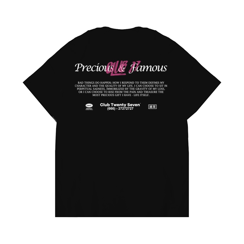 Club27 Tshirt Kaos Famous Black