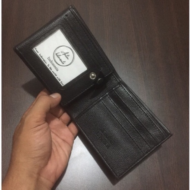 dompet lipat pria kancing dalam bahan kulit sintetis lokal miling #dompet #dompetpria #dompetlipat