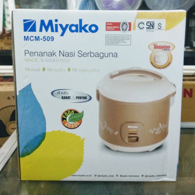 Magic Com / Rice Cooker Miyako MCM-509 k(1,8Liter) | Shopee Indonesia