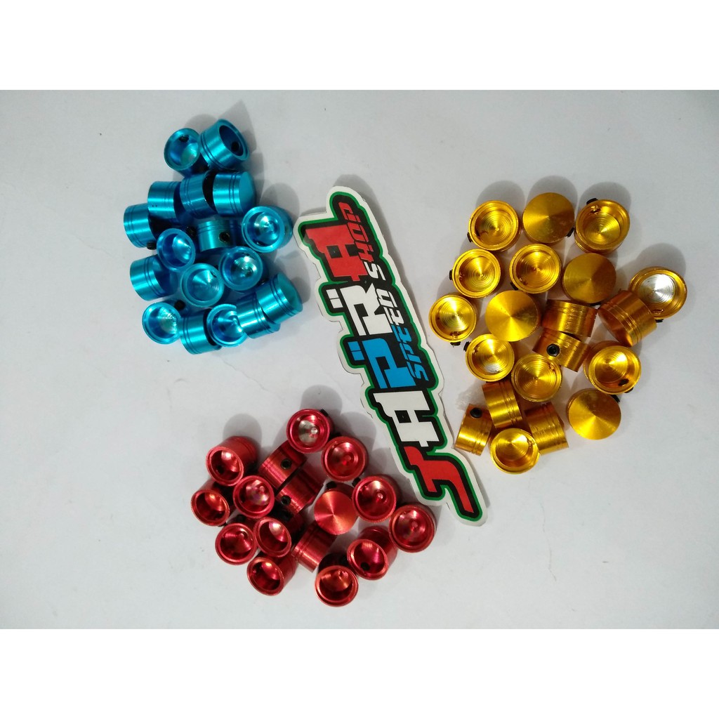 Aksesoris Tutup Baut Monel Body Ukuran 10 Motor Variasi CNC Motor YAmaha Mio Honda Beat Vario Nmax A