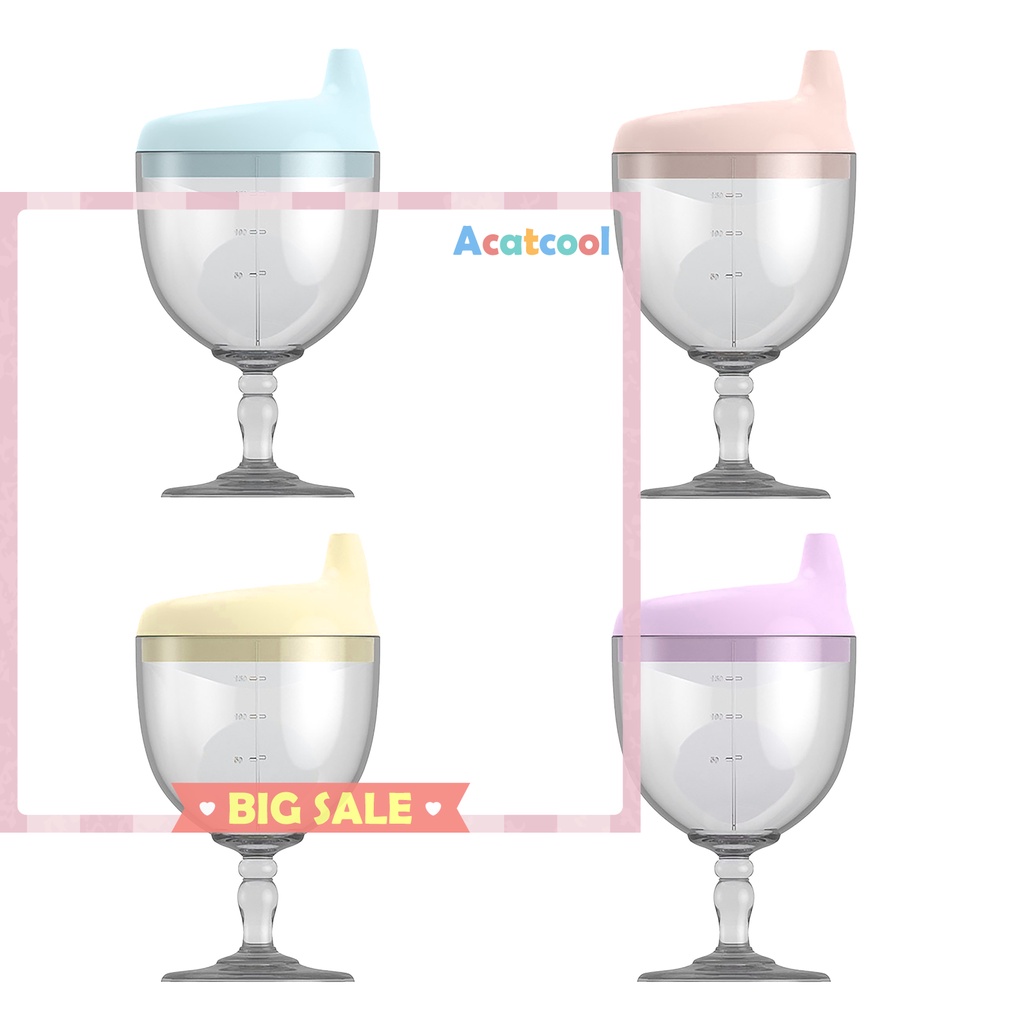 Baby Goblet No Spill Duckbill Baby Sippy Cup Wine Glass for Baby Kid Party