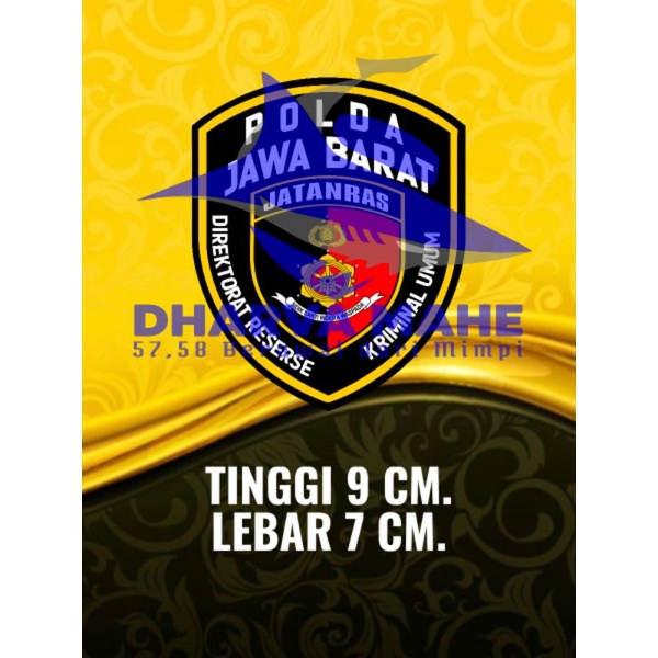 Jatanras, Jatanras polda jabar, stiker polisi, stiker polri, stiker polda, Polda Jabar, Stiker Motor