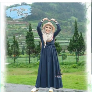 SALMA DRESS ( S - M - L )/bajuwanita /gamismurah/gamisterlaris