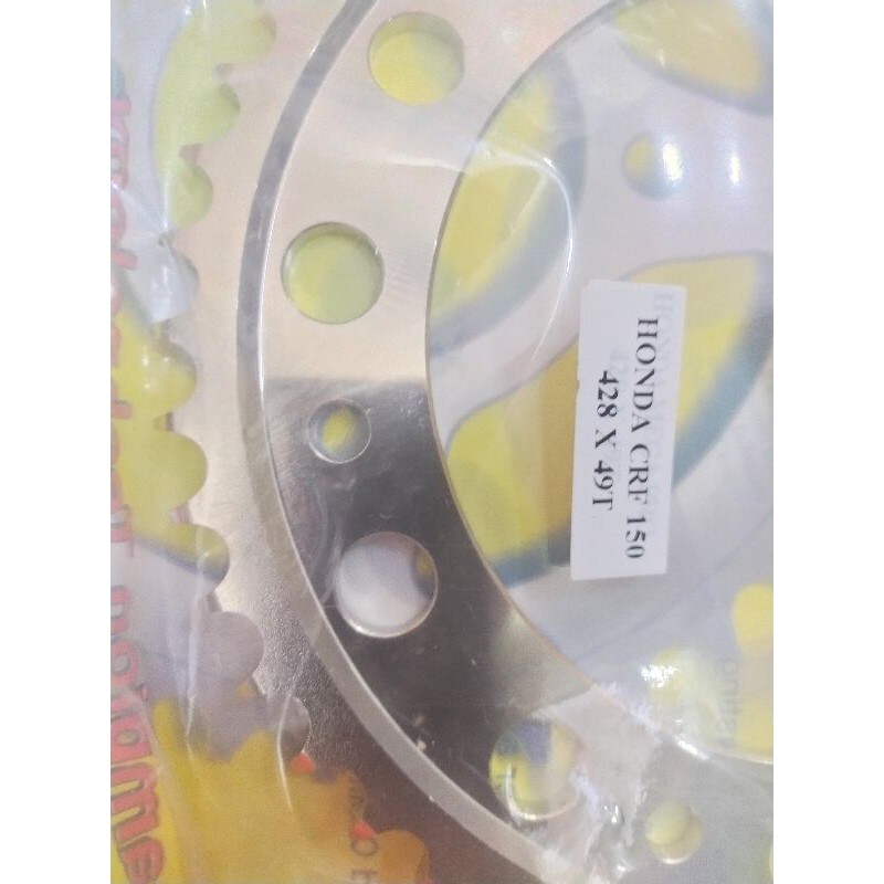 SSS TK RACING SCARLET CRF GEAR GER BELAKANG 428 HONDA CRF150